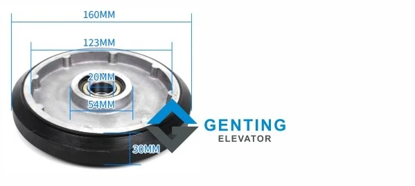 Hitachi elevator guide shoe wheel 125226303 160306004 Hitachi elevator guide shoe wheel 125226303 160306004